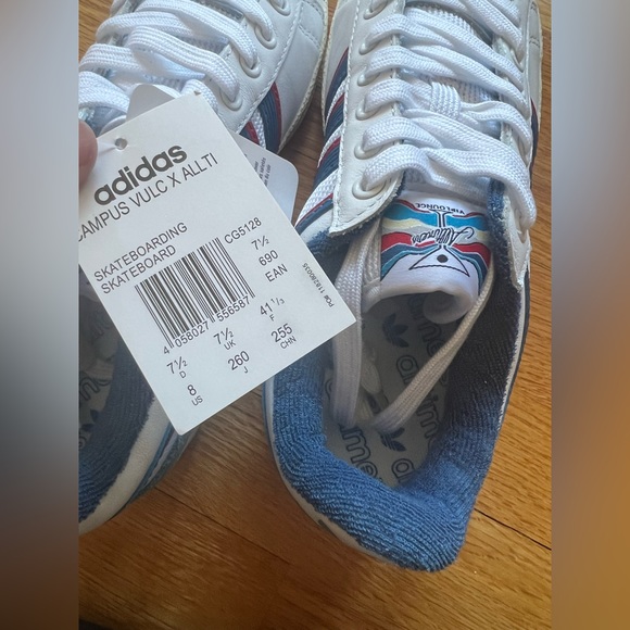 New Adidas Men’s Campus Vulc x Alltimers CG5128 Casual Skateboard Sneaker Size 8 - Picture 4 of 6